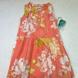 NWT True Destinations Floral Tiered Maxi Tank Dress